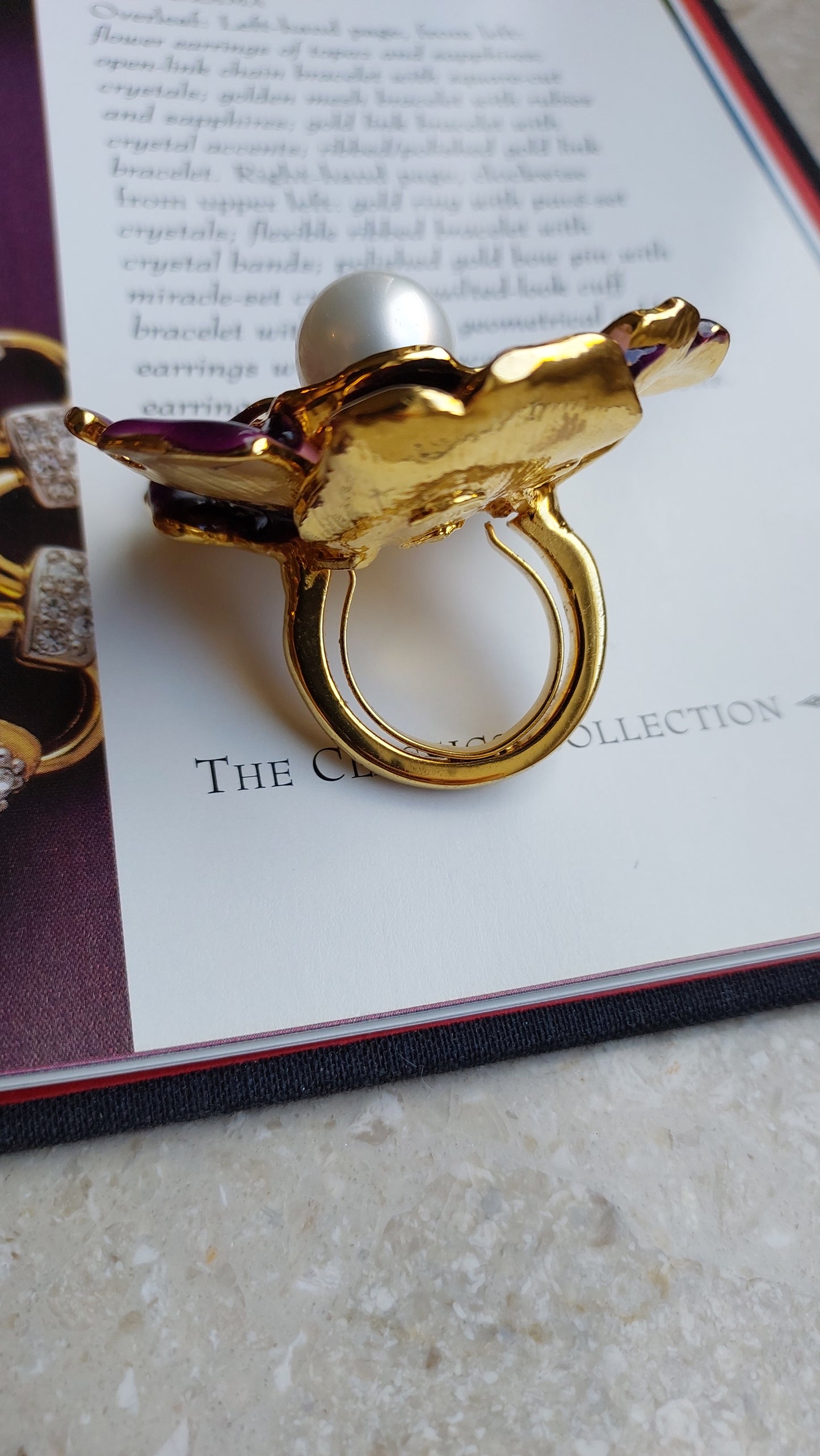 Pierścionek KJL ( Kenneth Jay Lane) rozmiar 16