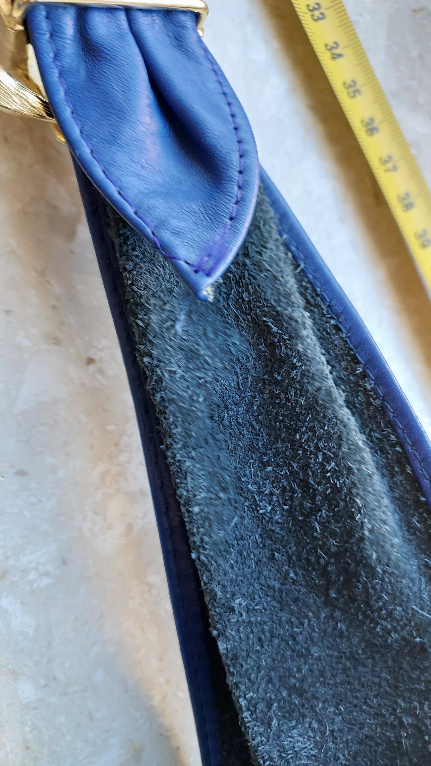 Pasek z dużą ozdobną klamrą od Mimi di N 1987r.