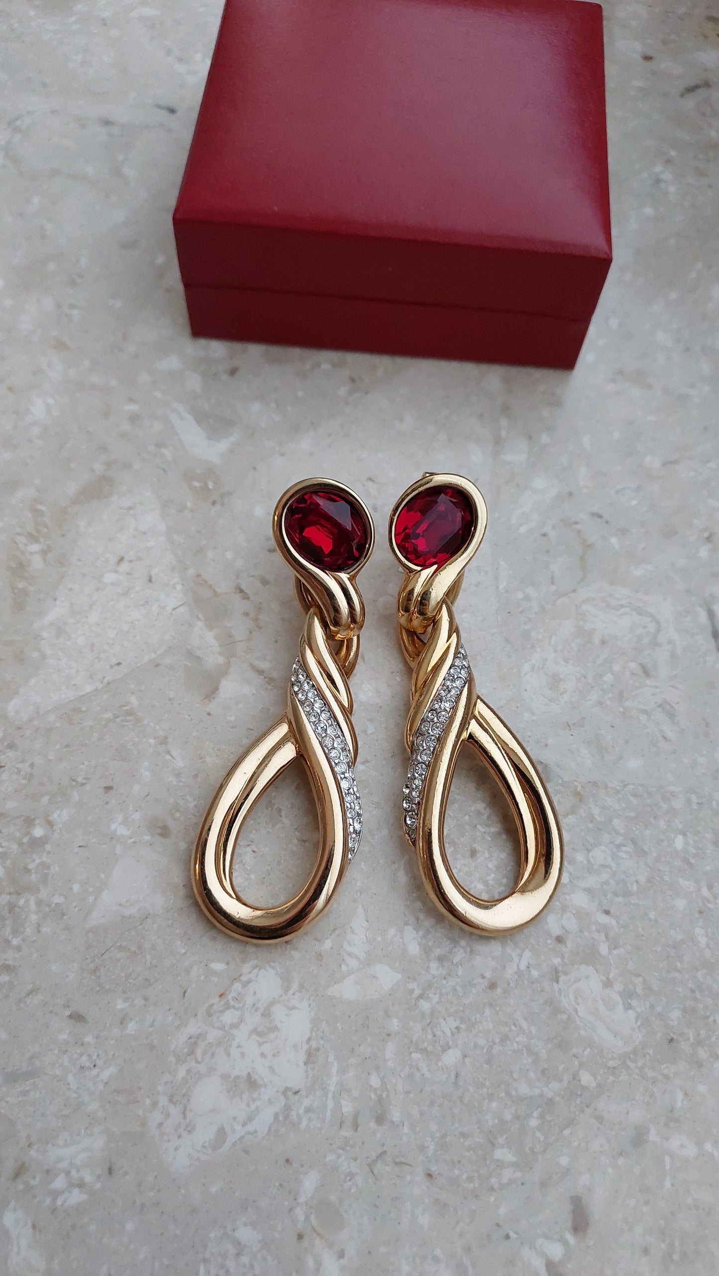Klipsy Swarovski