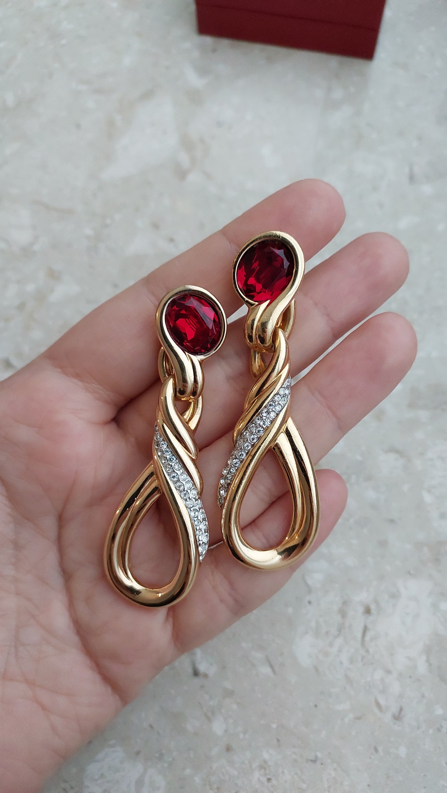 Klipsy Swarovski