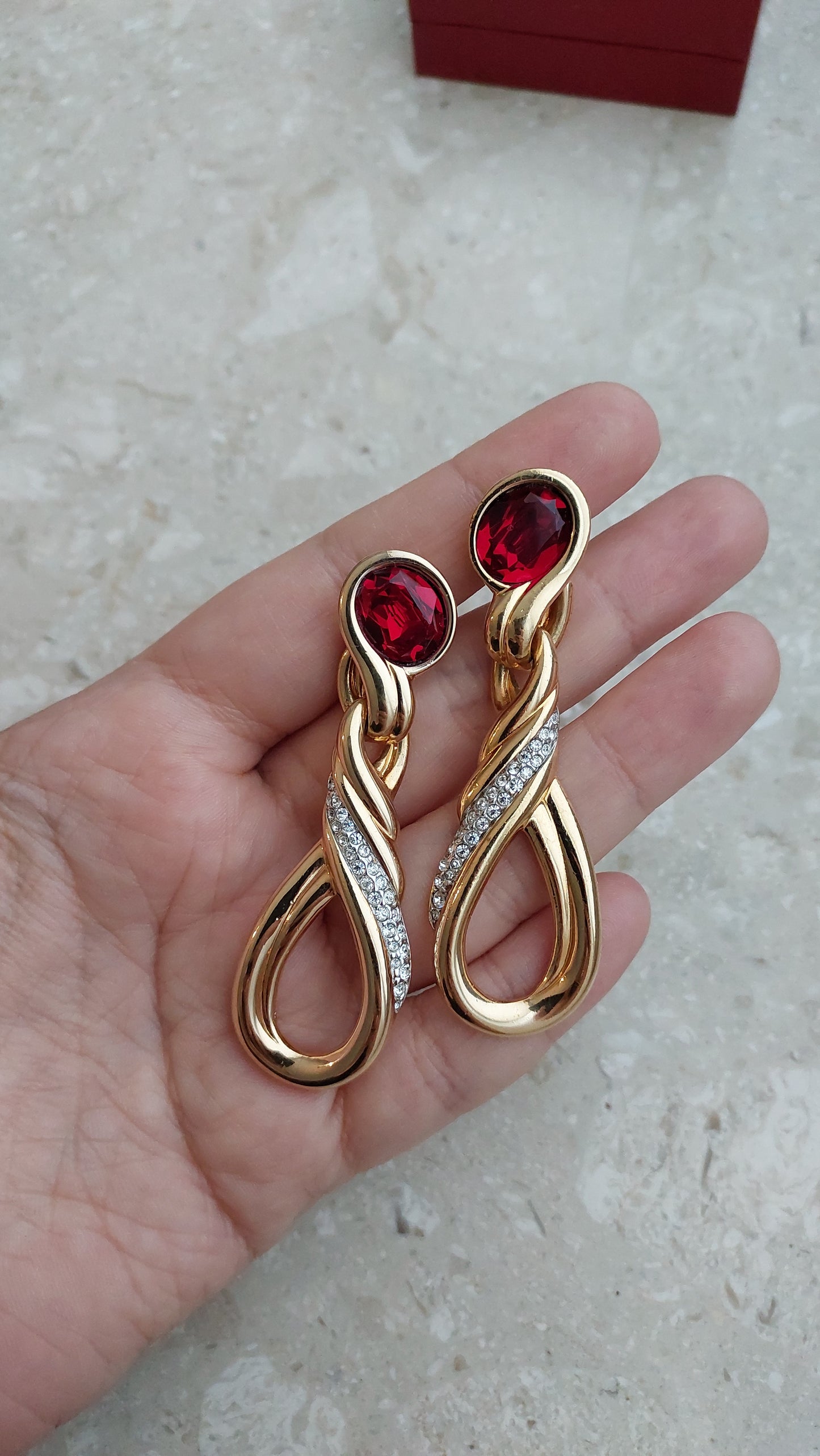 Klipsy Swarovski
