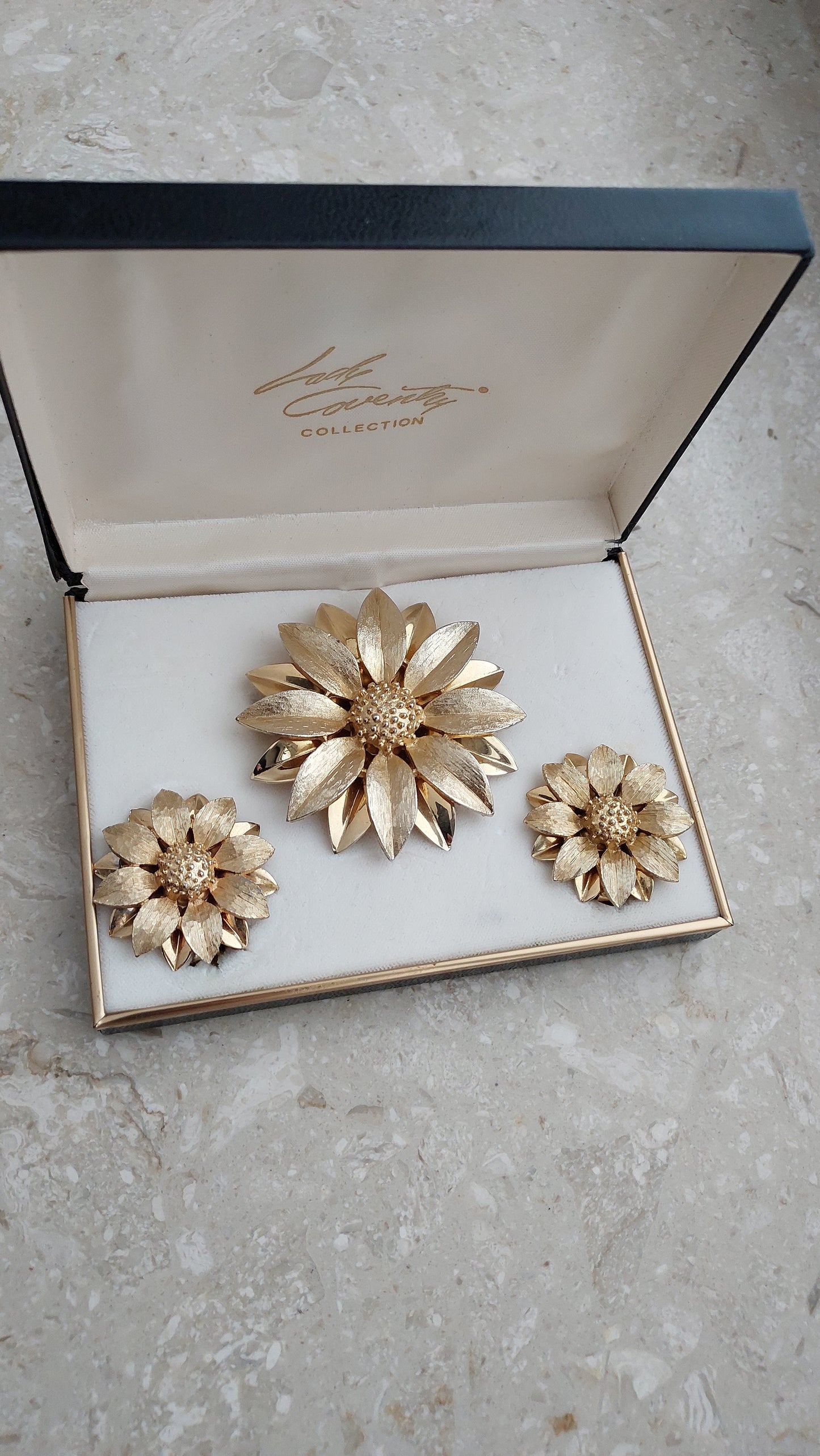 Zestaw Sarah Coventry z lat 70-tych