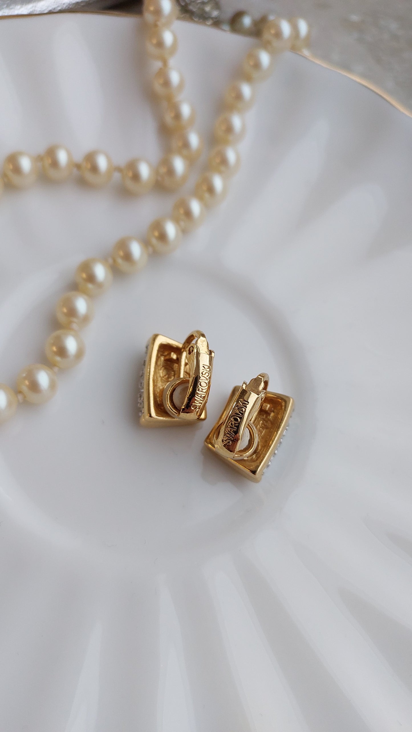 Klipsy Swarovski