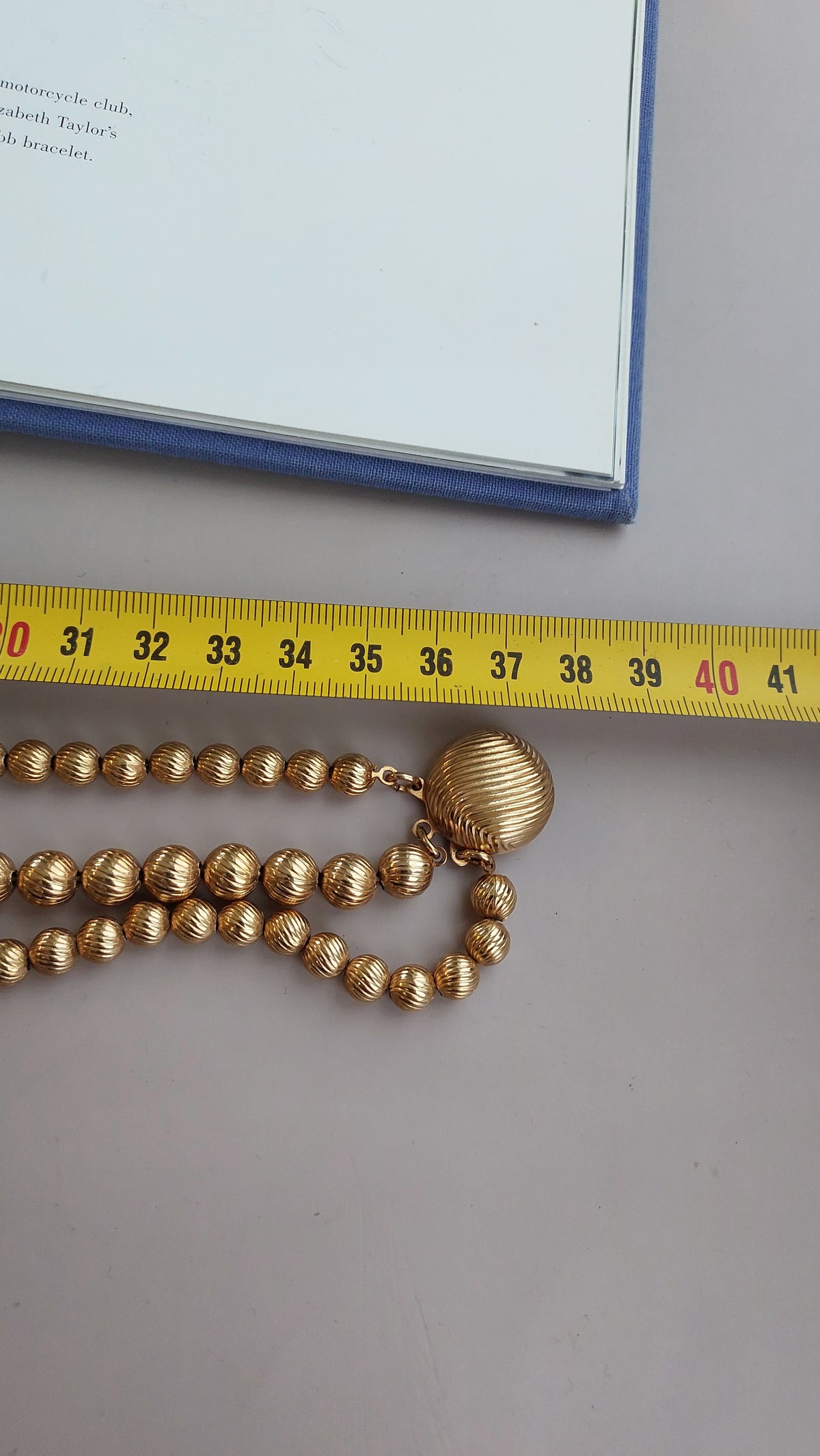 Trzyrzędowy naszyjnik vintage Sarah Coventry z lat 70. (37cm)